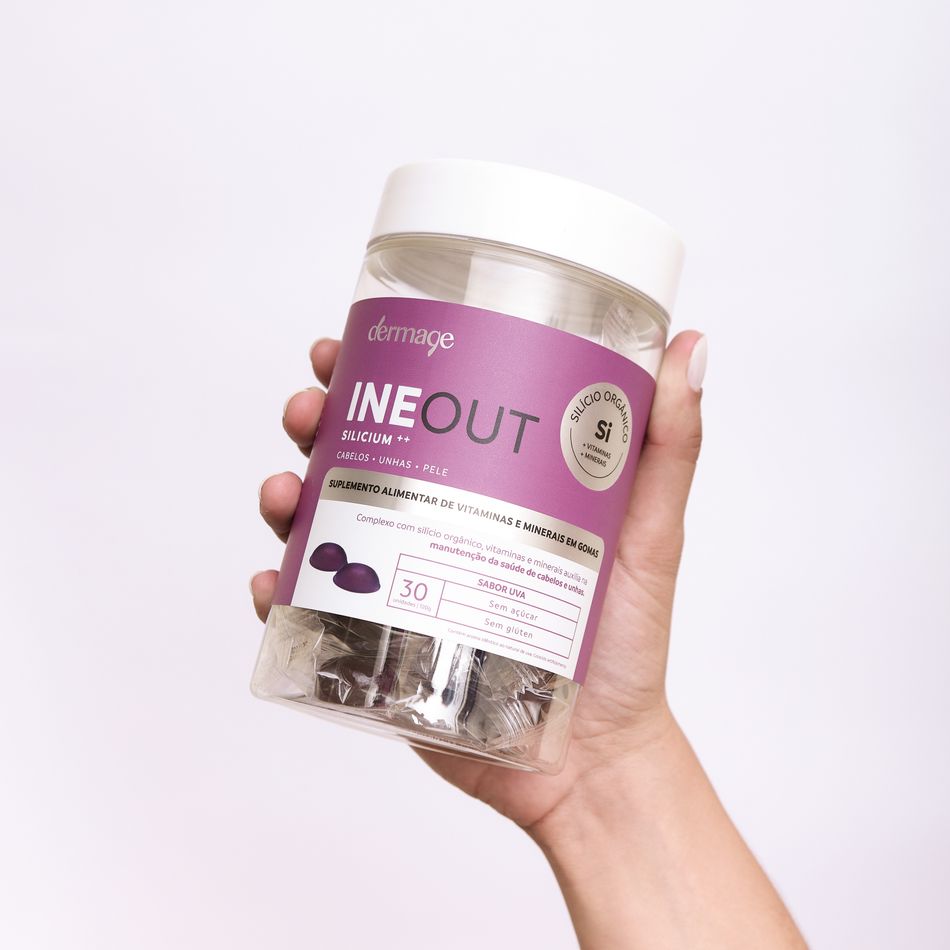 Suplemento Ineout Silicium++ Dermage Gomas para Cabelos Unhas Pele 120g