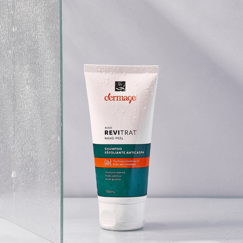 Revitrat Nano Peel Shampoo Dermage Esfoliante Anticaspa e Oleosidade 150ml