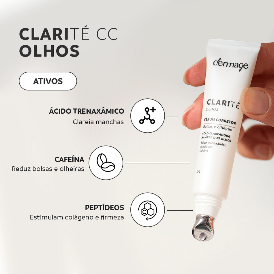 Clarité Olhos CC Dermage Sérum Clareador de Olheiras e Bolsas 15g