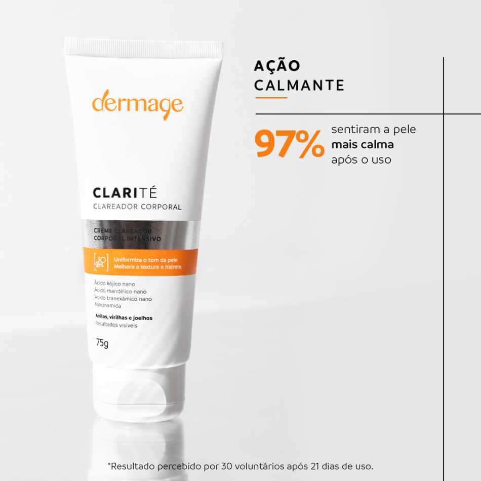 Dermage Clarité Clareador Corporal 75g para Axilas e Virilhas