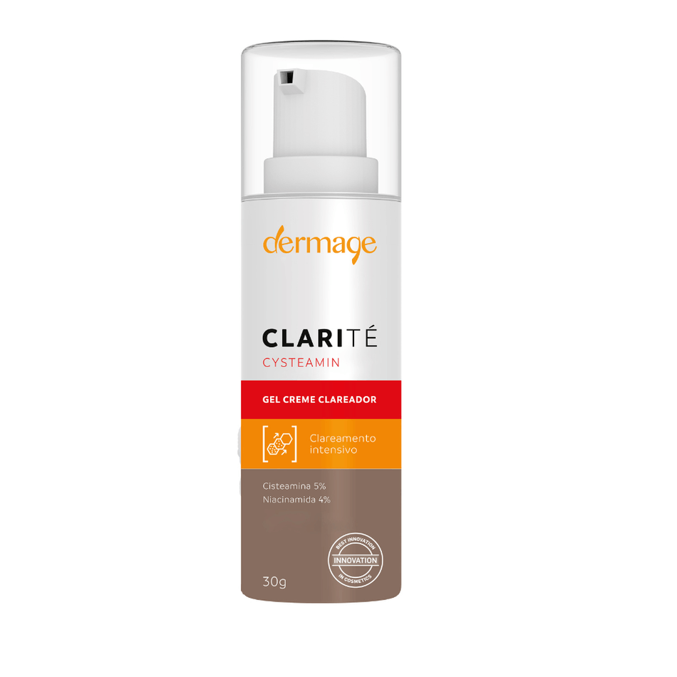 Clarité Cysteamin Gel Creme Clareador para Melasma Dermage 30g
