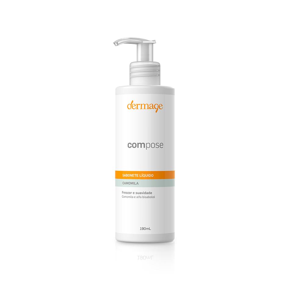Sabonete Líquido Facial Dermage Compose Camomila 190ml Pele Sensível