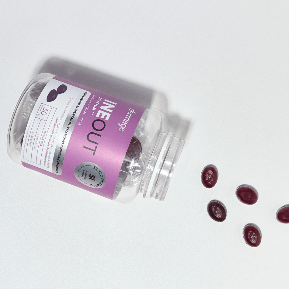 Suplemento Ineout Silicium++ Dermage Gomas para Cabelos Unhas Pele 120g