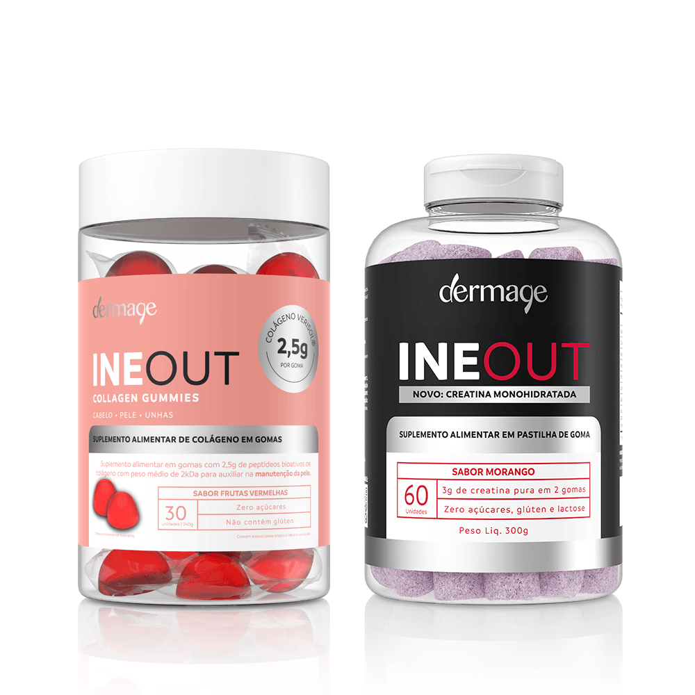 Kit Performance Completa Dermage Colágeno e Creatina Gummies
