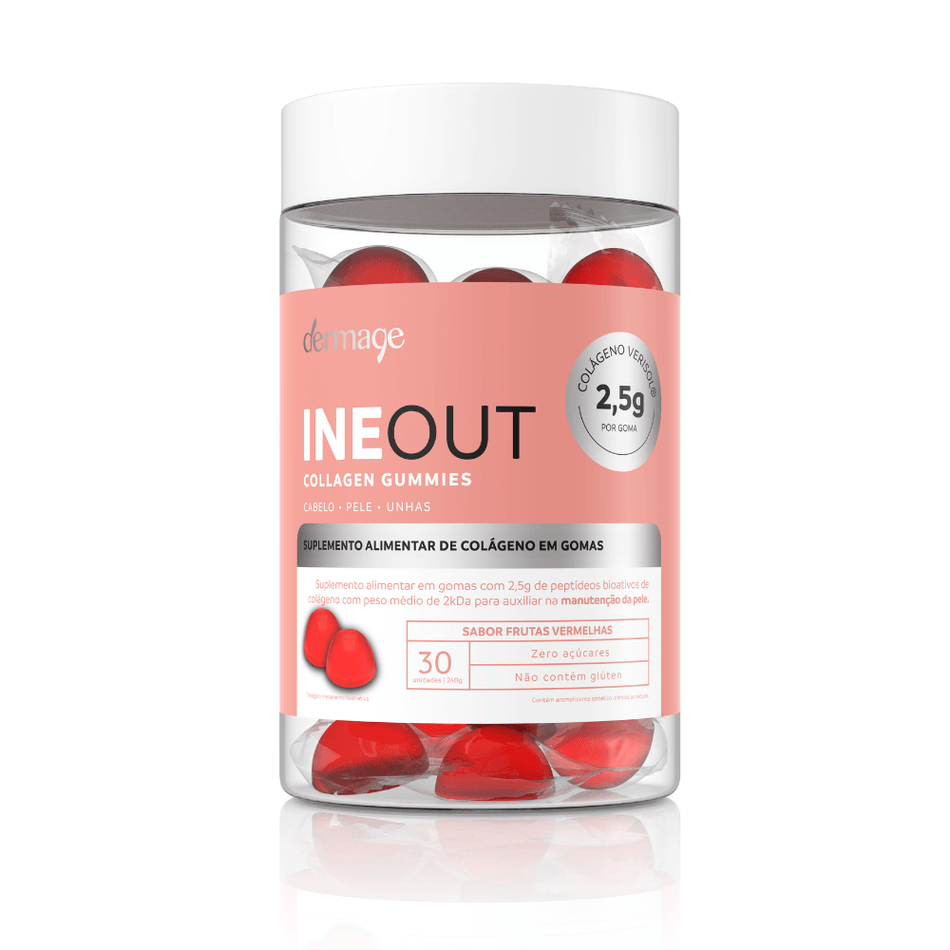 Ineout Collagen Gummies com Verisol - Suplemento para Pele e Unhas