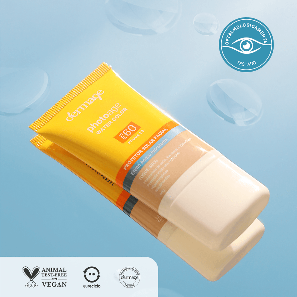 Protetor Solar Dermage Photoage Water Color FPS 60 Aquoso 40g