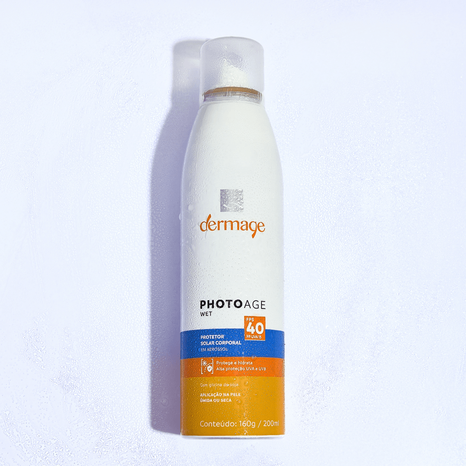 Protetor Solar Spray Corporal Dermage Photoage Wet FPS 40 160g