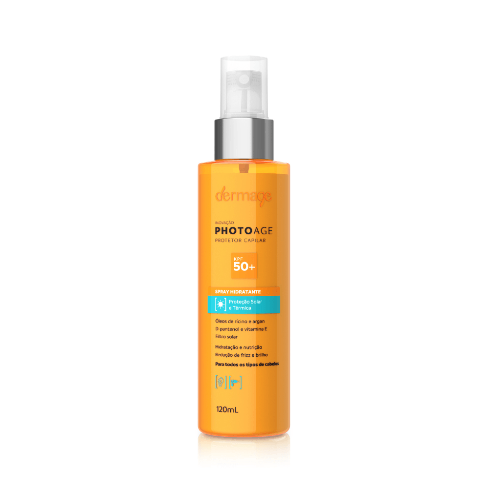 Protetor Capilar Dermage Photoage KPF 50+ Spray Proteção UV 120ml