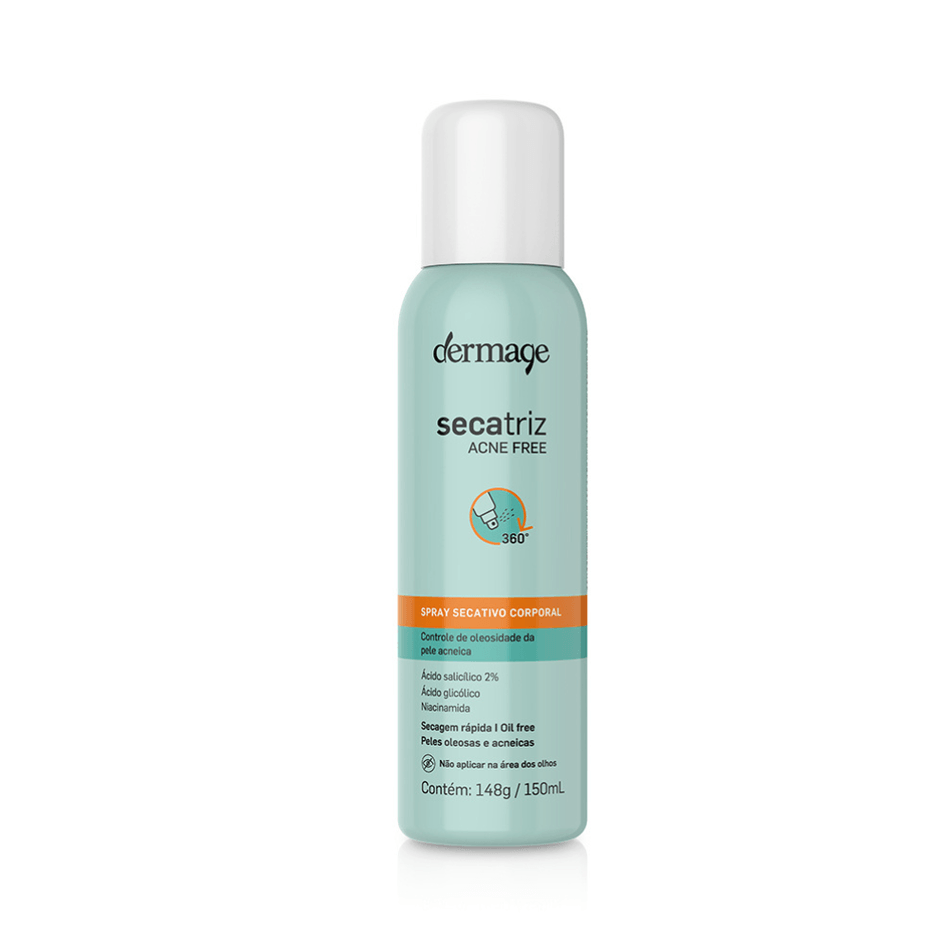 Spray Secatriz Acne Free Dermage para Tratamento de Acne Corporal