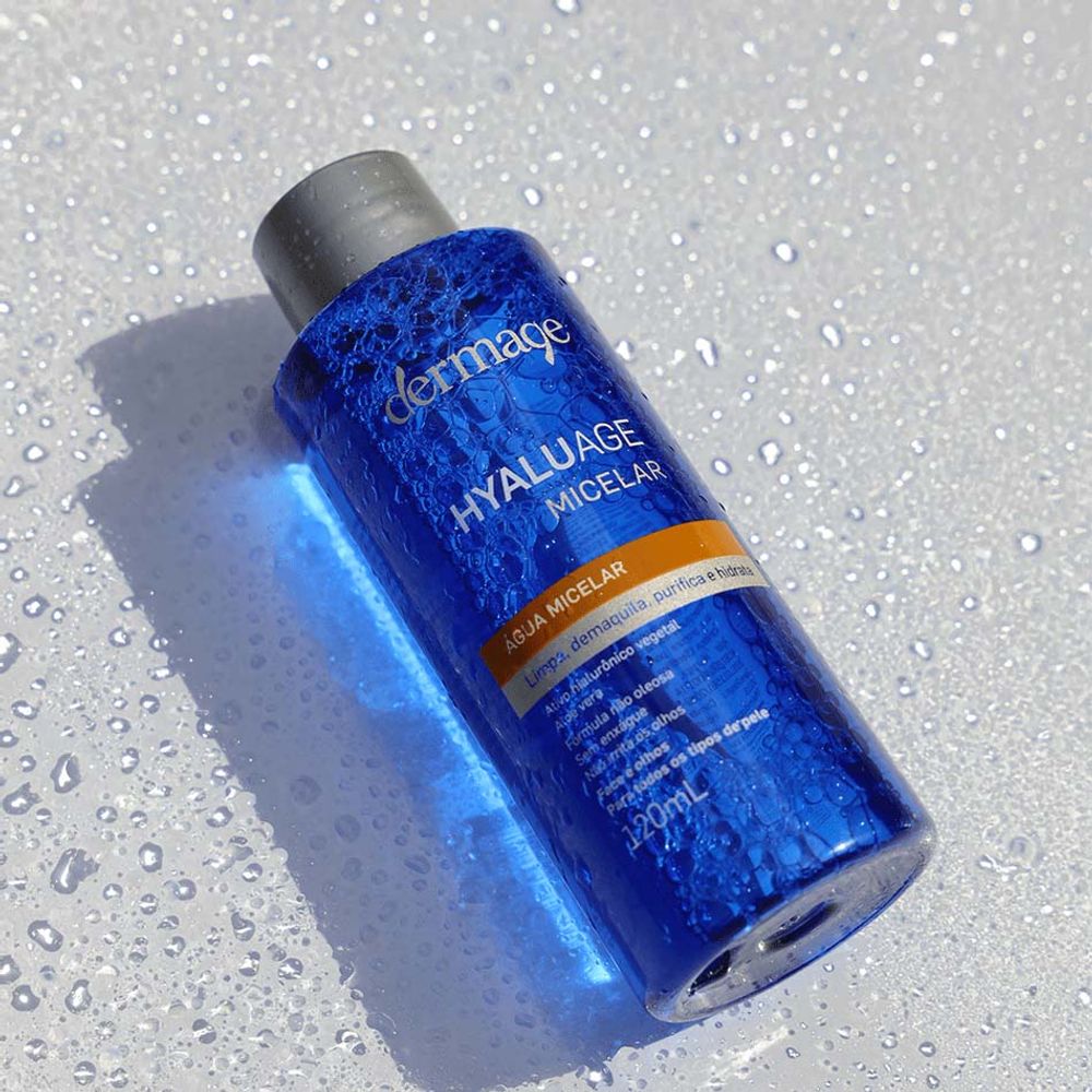 Água Micelar Hyaluage Dermage Limpeza Profunda Hidratante Vegana 120ml