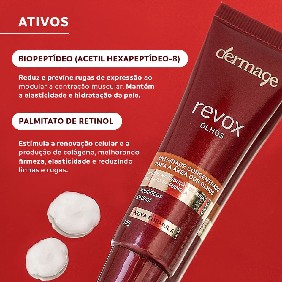 Creme Anti-idade para Olhos Dermage Revox com Retinol 15g