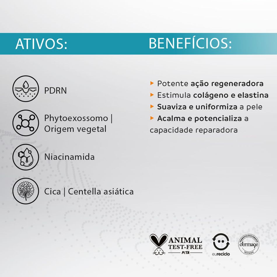 Sérum Facial Exocare PDRN Dermage Regenerador e Rejuvenescedor 30g