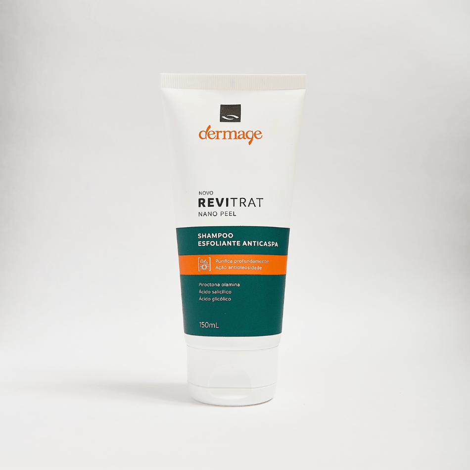 Revitrat Nano Peel Shampoo Dermage Esfoliante Anticaspa e Oleosidade 150ml
