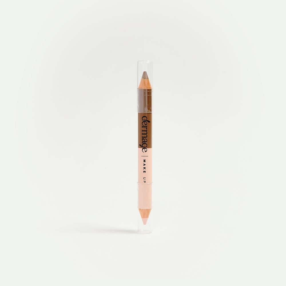 Lápis para Sobrancelhas Highlight Maxi Dermage 2 em 1
