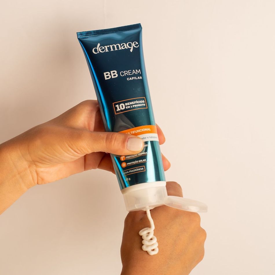 BB Cream Capilar Dermage Multifuncional 10 Benefícios Proteção e Hidratação