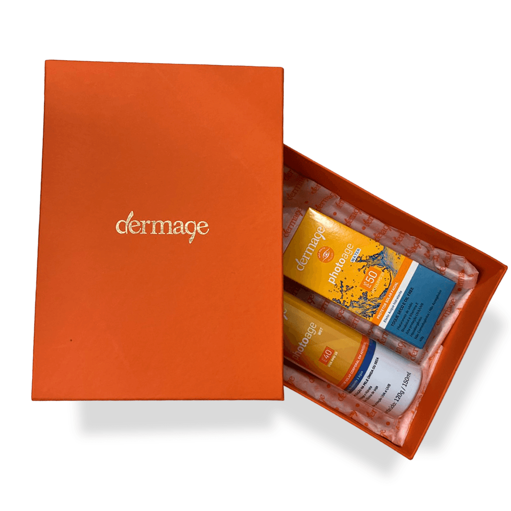 Caixa de Presente Dermage M Elegante Prática Embalagem