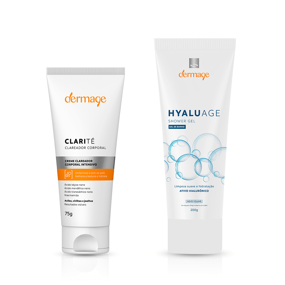 Kit Cuidado Corporal Dermage: Hidratação Intensa e Clareamento de Manchas