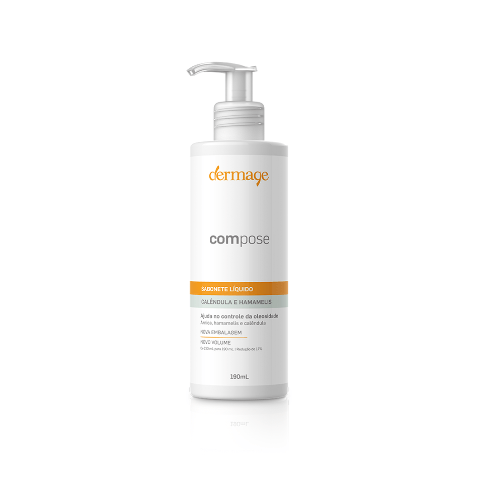 Sabonete Facial Dermage Compose Calêndula e Hamamélis 190ml Controle Oleosidade