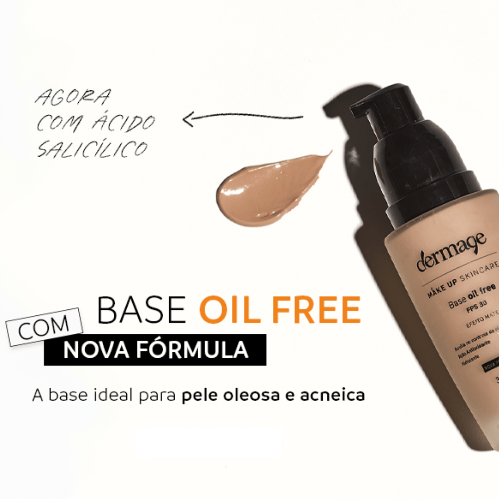Base Líquida Matte Dermage Oil Free FPS 30 Controle Oleosidade