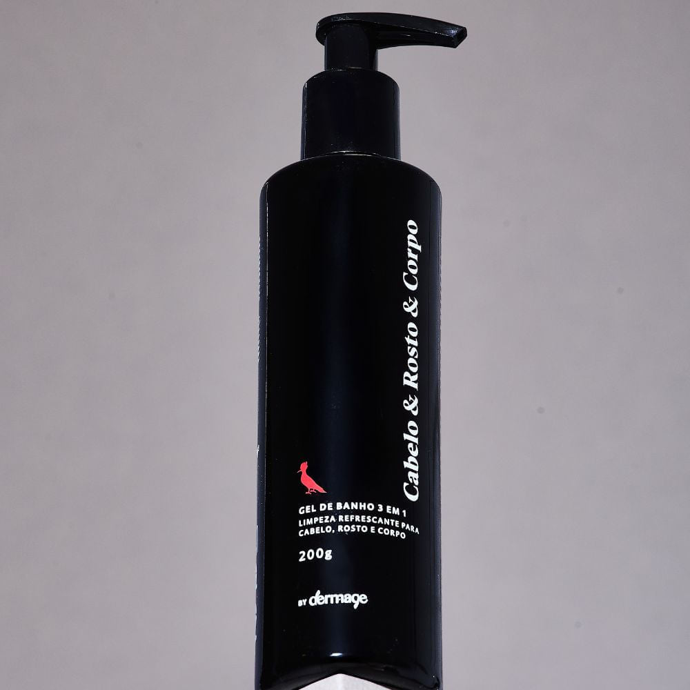 Gel de Banho Masculino 3 em 1 Limpeza Corporal Capilar