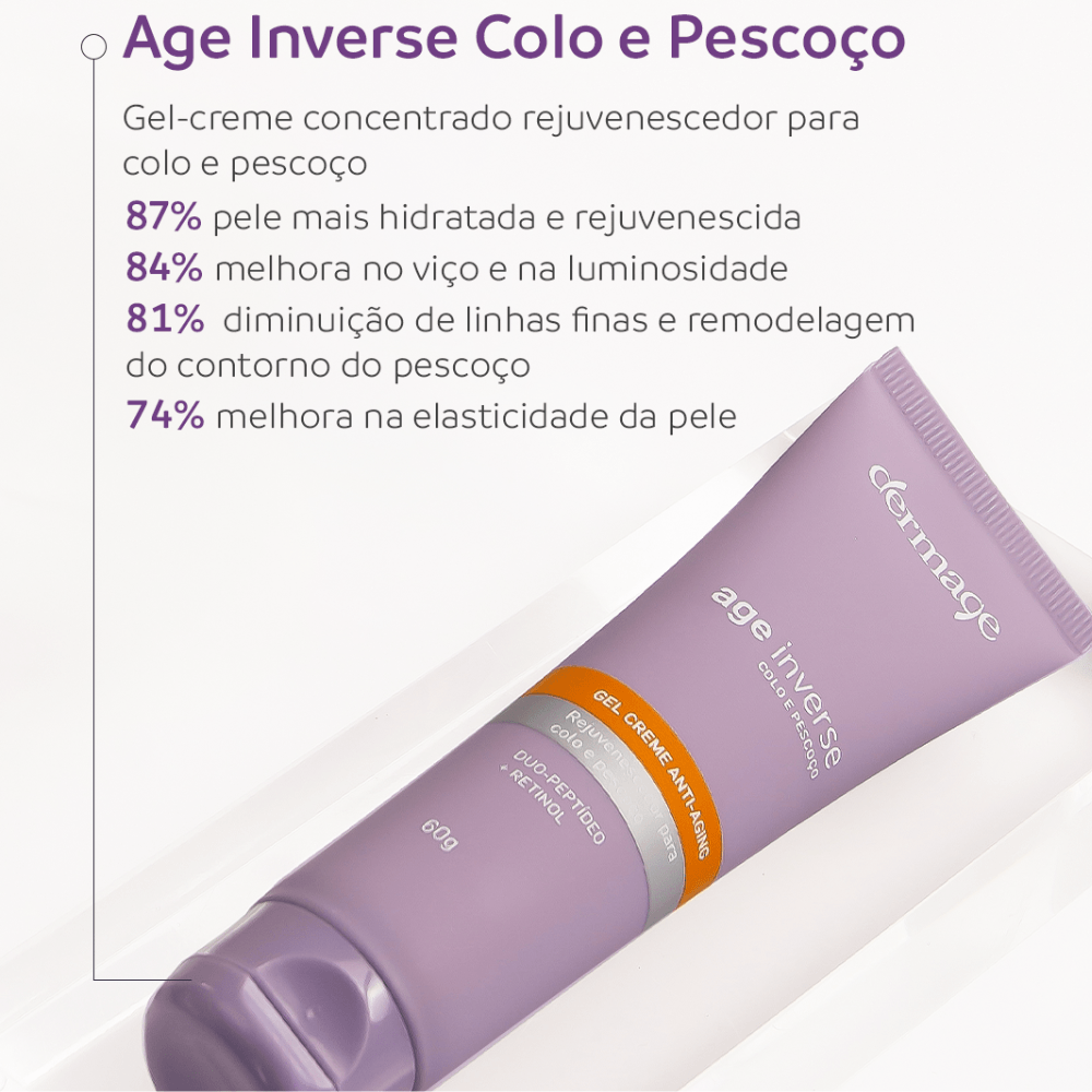 Creme Anti-Idade Age Inverse Colo e Pescoço Dermage 60g