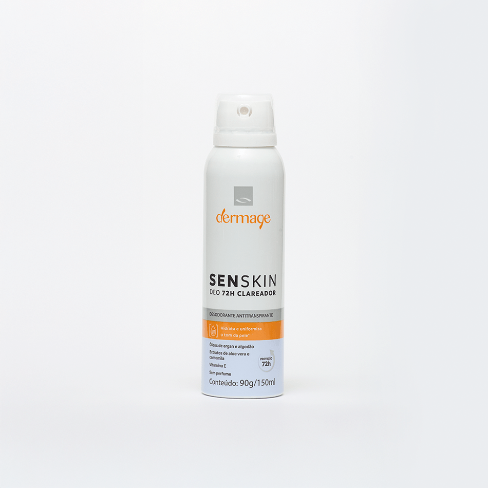 Desodorante Antitranspirante Senskin Deo Clareador 72h Dermage 150ml