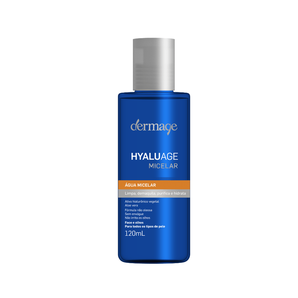 Água Micelar Hyaluage Dermage Limpeza Profunda Hidratante Vegana 120ml