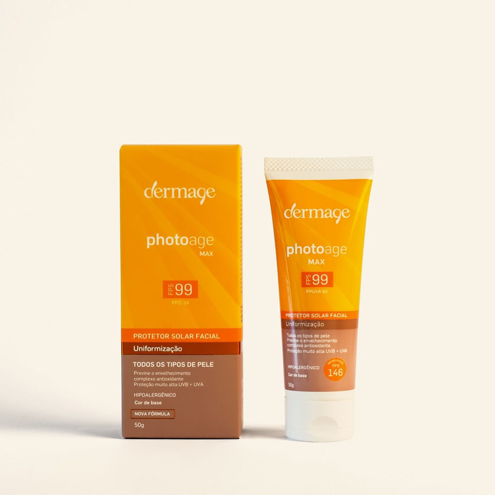 Protetor Solar Facial Dermage Photoage Max FPS 99 50ml