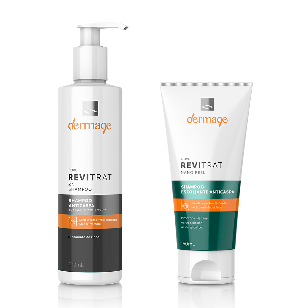 Kit Tratamento Anticaspa Completo Dermage Shampoo Esfoliante e Anticaspa