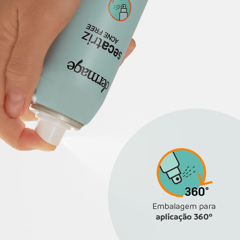 Spray Secatriz Acne Free Dermage para Tratamento de Acne Corporal
