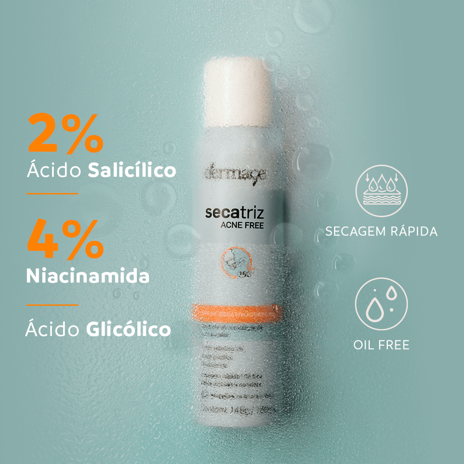 Kit Acne Dermage Rosto e Corpo com Spray e Gel Secativo