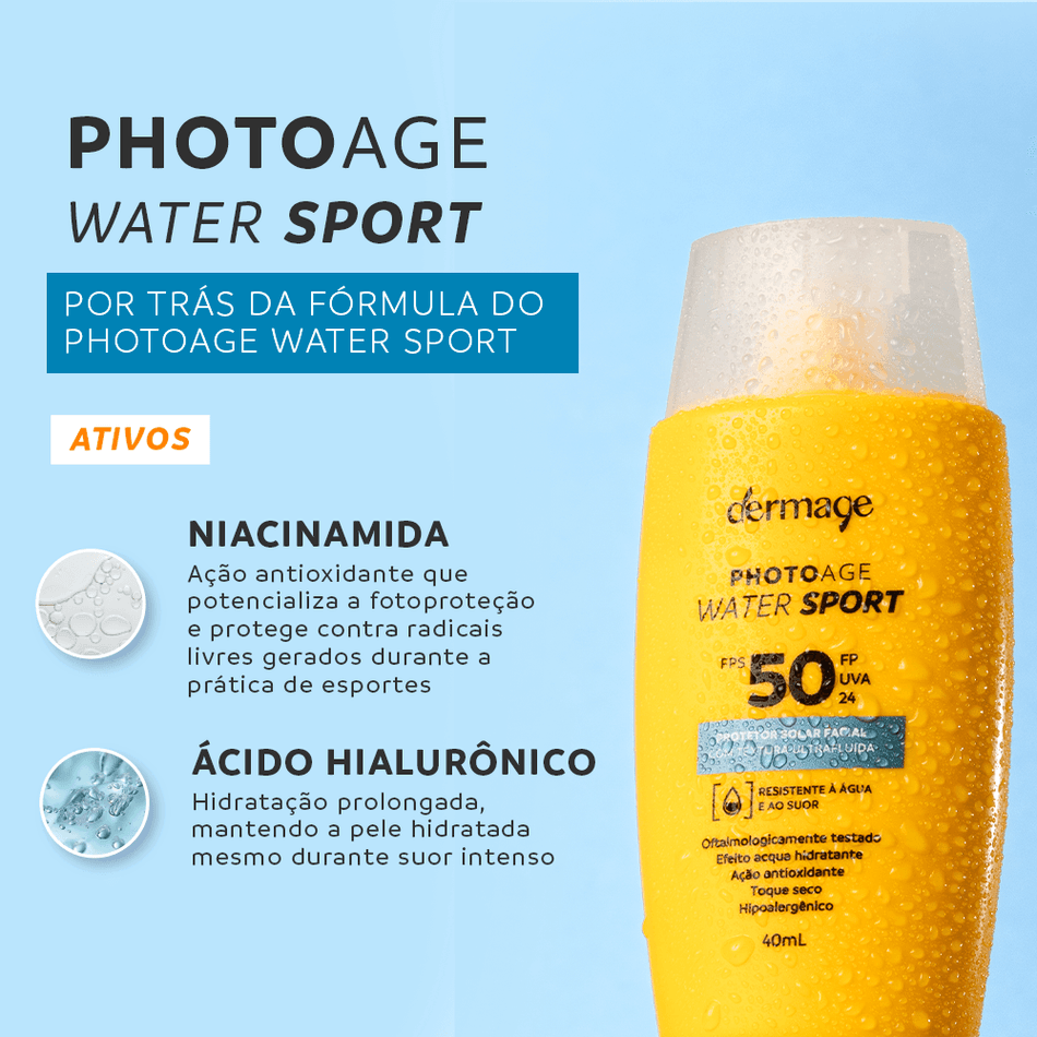 Protetor Solar Photoage Water Sport FPS50 40ml Dermage