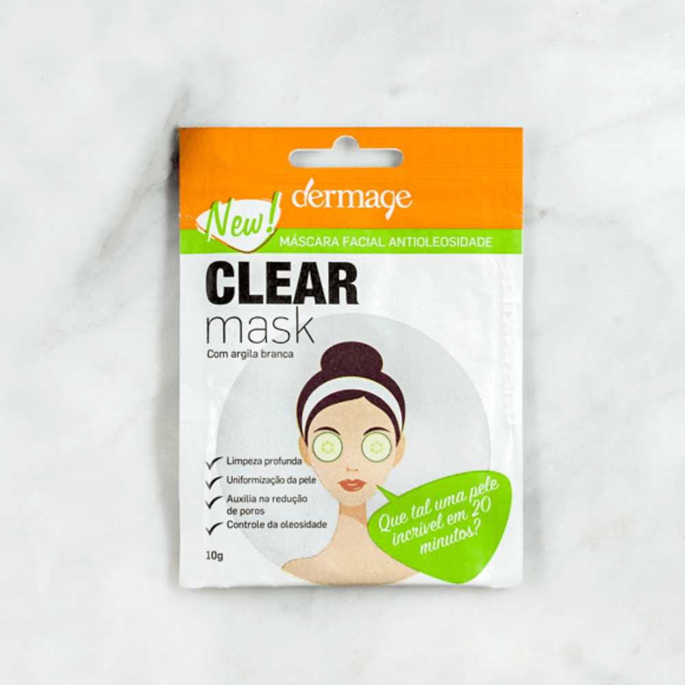 Máscara Facial Antioleosidade Clear Mask Dermage Controle de Poros