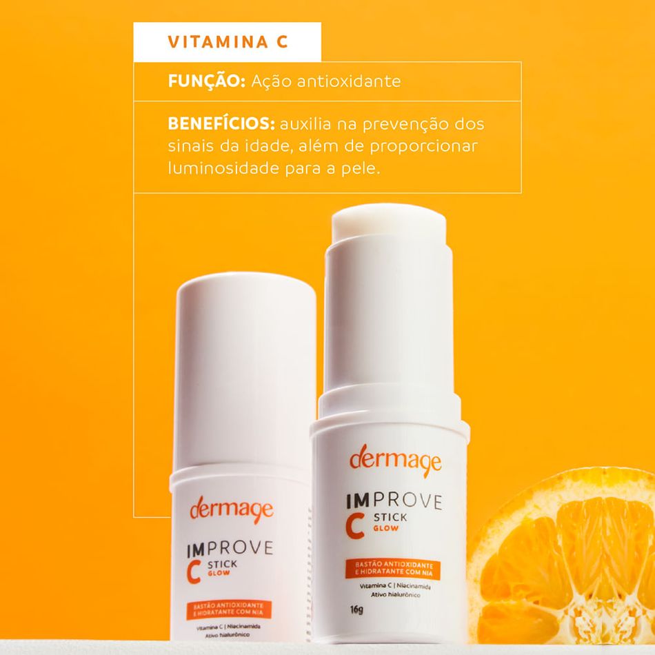 Improve C Stick Glow Bastão Antioxidante Iluminador Dermage 16g