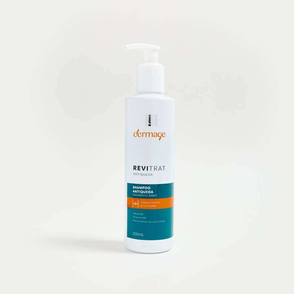 Shampoo Revitrat Antiqueda Dermage Fortalecedor Controle Oleosidade 200ml Tratamento Capilar
