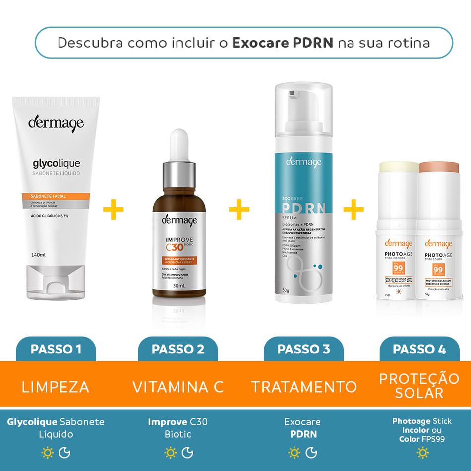 Sérum Facial Exocare PDRN Dermage Regenerador e Rejuvenescedor 30g