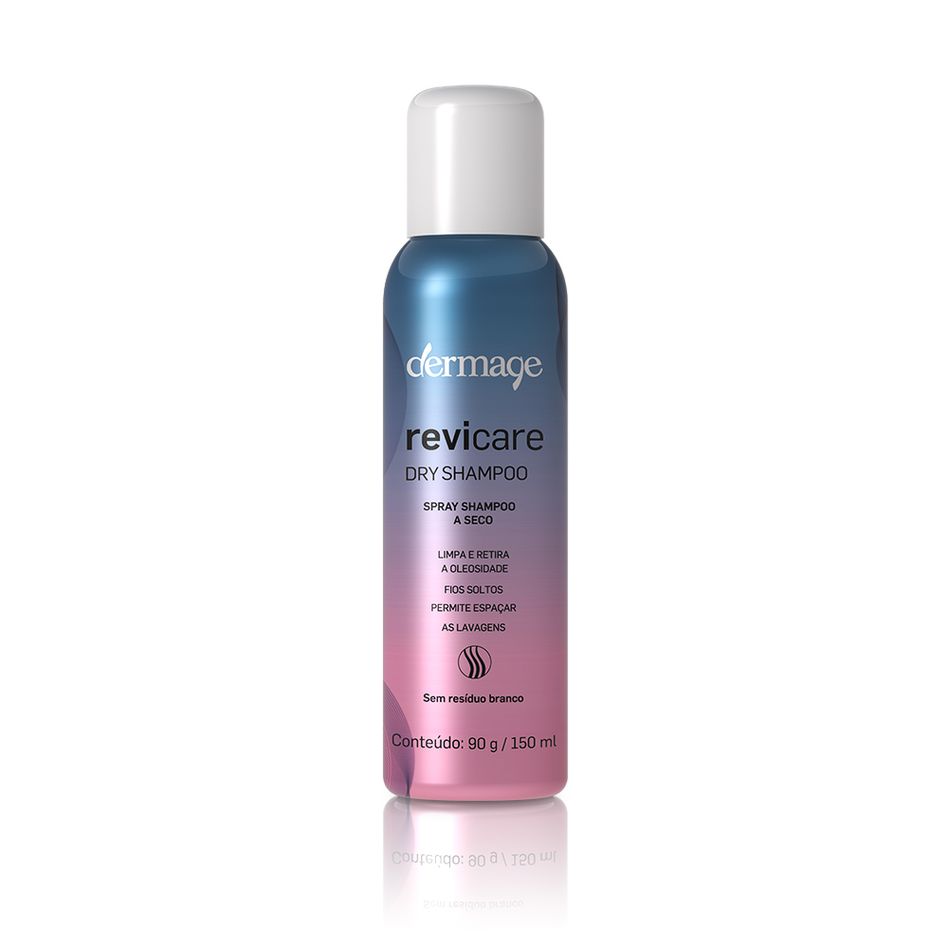 Revicare Dry Shampoo Dermage Limpeza Instantânea com Queratina e Amido